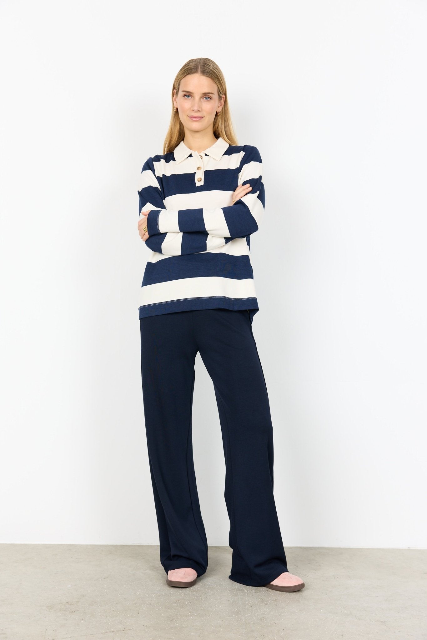Soya ConceptSoya Concept Barni 48 Stripe TopTopsNavy - Blue Water Clothing