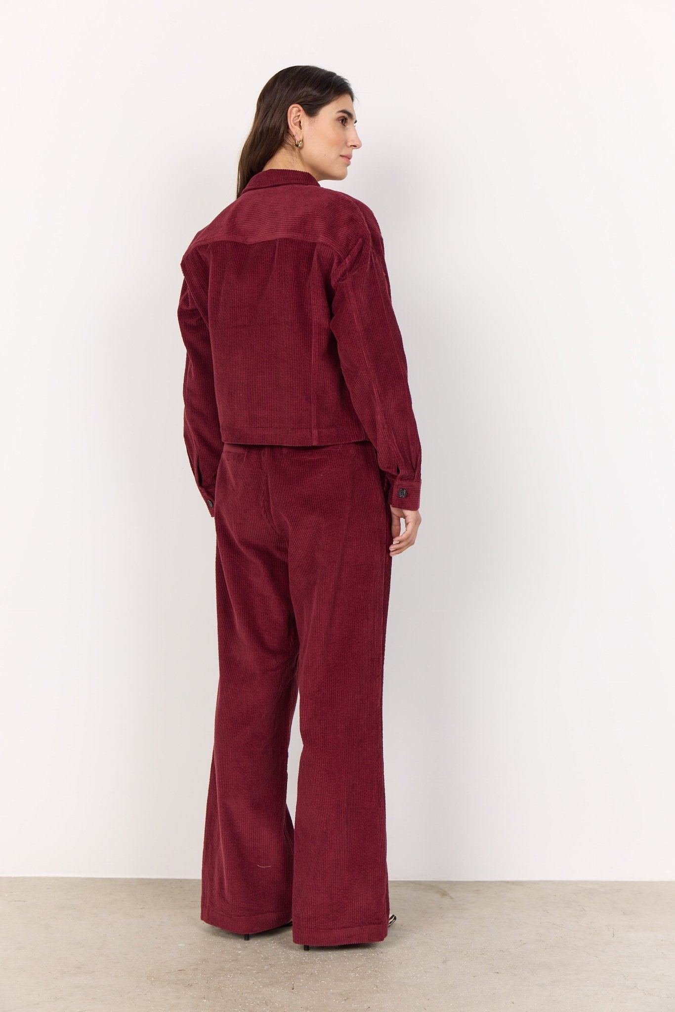 Soya ConceptSoya Concept Bindi 18 Cord Jacket WineCoats & JacketsWine - Blue Water Clothing