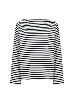 Soya ConceptSoya Concept Bri 1 Stripe TopTopsNavy - Blue Water Clothing