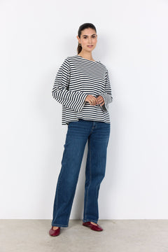 Soya ConceptSoya Concept Bri 1 Stripe TopTopsNavy - Blue Water Clothing