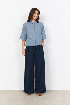 Soya ConceptSoya Concept Canelita 1 BlouseTopsNavy Check - Blue Water Clothing