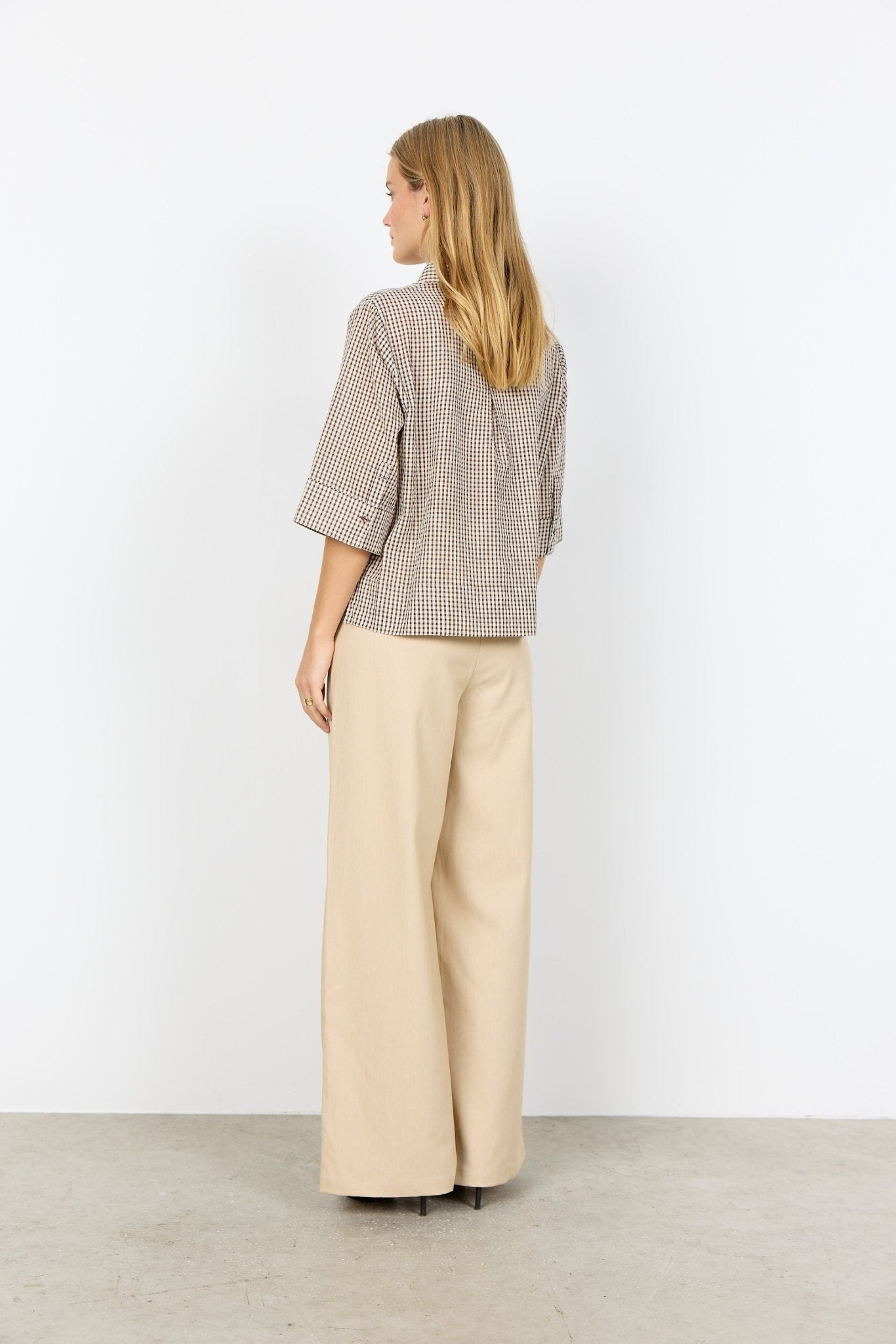 Soya ConceptSoya Concept Canelita 1 BlouseTopsBrown Check - Blue Water Clothing