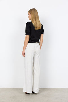 Soya ConceptSoya Concept Cannie 2 - B Striped Linen TrouserBottomsWhite/Grey Stripe - Blue Water Clothing