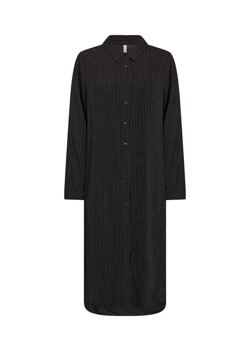 Soya ConceptSoya Concept Cannie 4 Striped Linen DressDressesBlack/Grey Stripe - Blue Water Clothing
