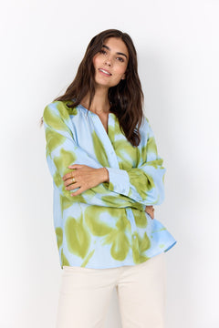 Soya ConceptSoya Concept Cate 2 BlouseTopsBlue Green Tie Die - Blue Water Clothing
