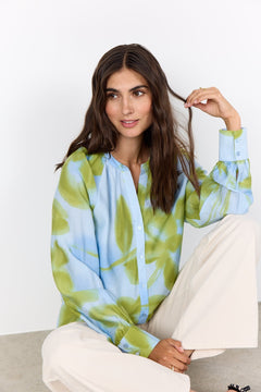 Soya ConceptSoya Concept Cate 2 BlouseTopsBlue Green Tie Die - Blue Water Clothing