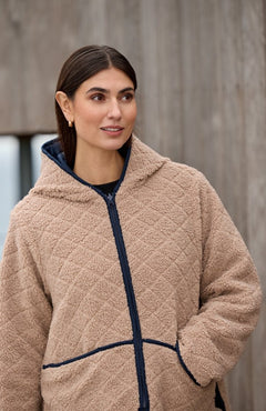 Soya ConceptSoya Concept GELA 2 Reversible Short Puffer CoatCoatNavy - Blue Water Clothing