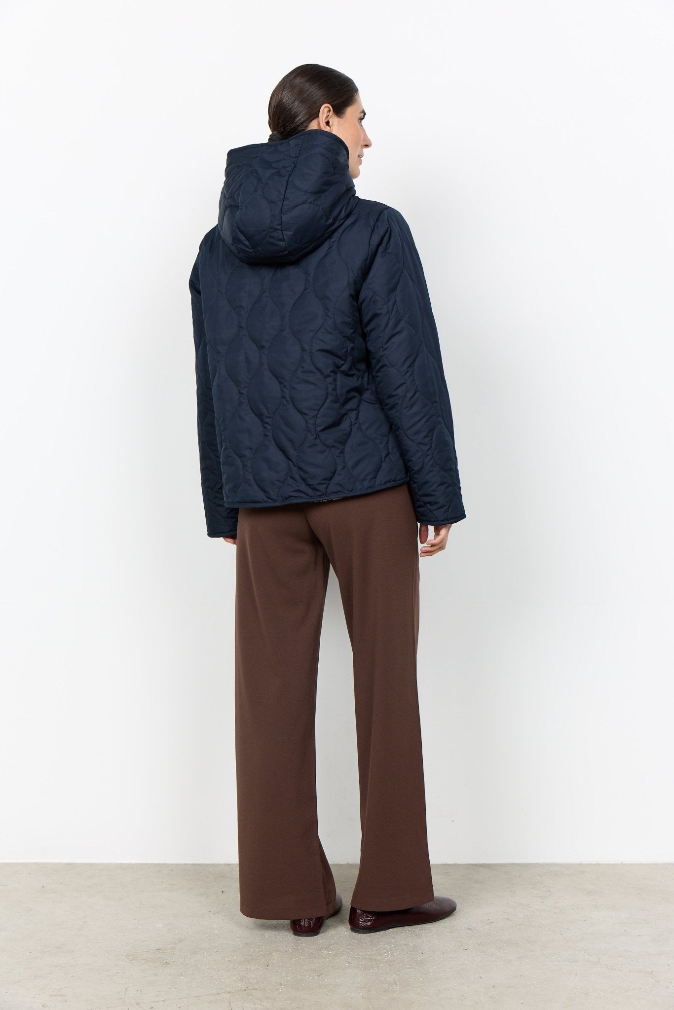 Soya ConceptSoya Concept GELA 2 Reversible Short Puffer CoatCoatNavy - Blue Water Clothing