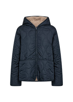 Soya ConceptSoya Concept GELA 2 Reversible Short Puffer CoatCoatNavy - Blue Water Clothing