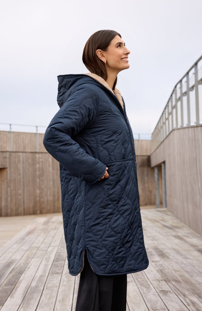 Soya ConceptSoya Concept GELA 3 Reversible Puffer CoatCoatNavy - Blue Water Clothing