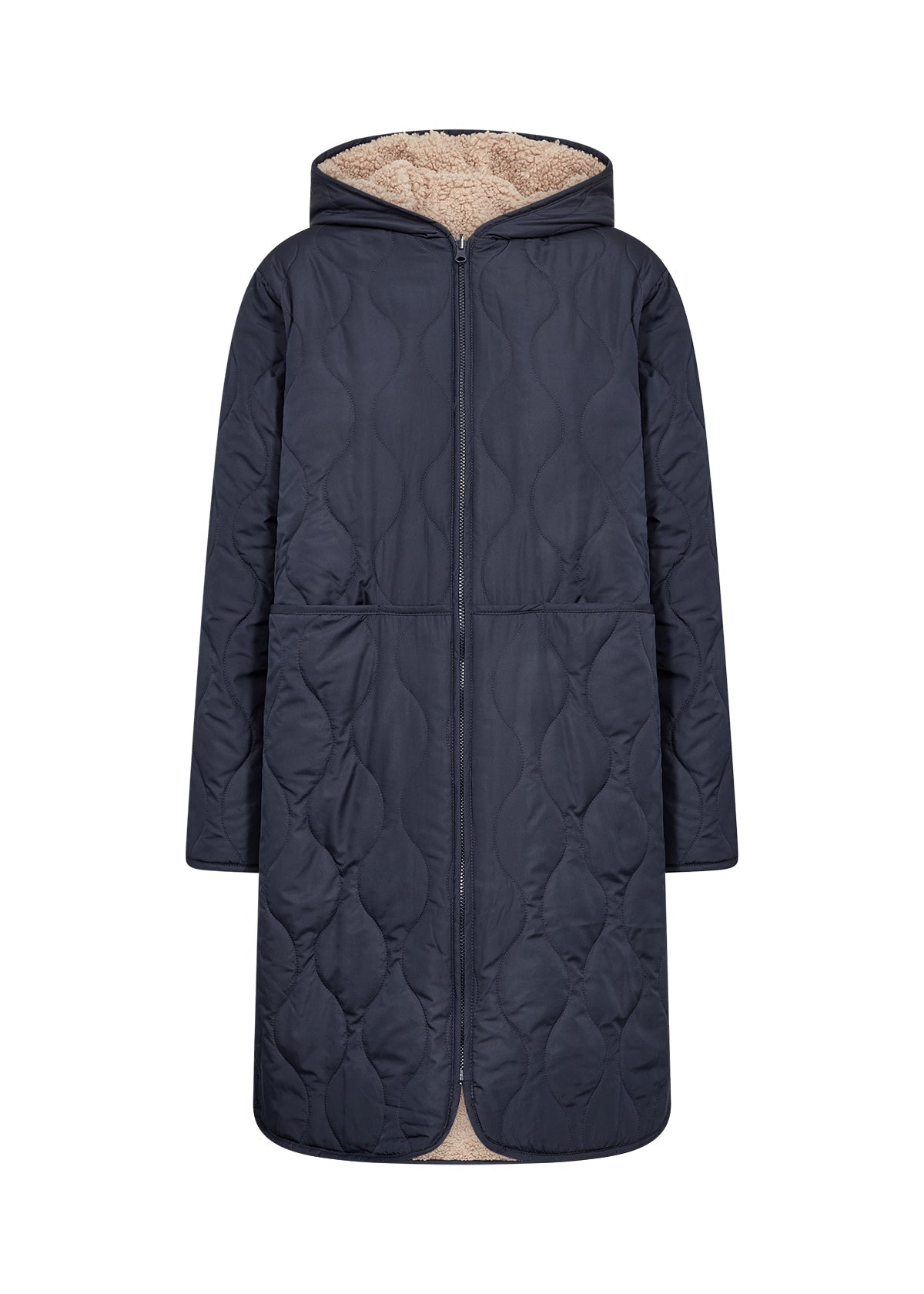 Soya ConceptSoya Concept GELA 3 Reversible Puffer CoatCoatNavy - Blue Water Clothing
