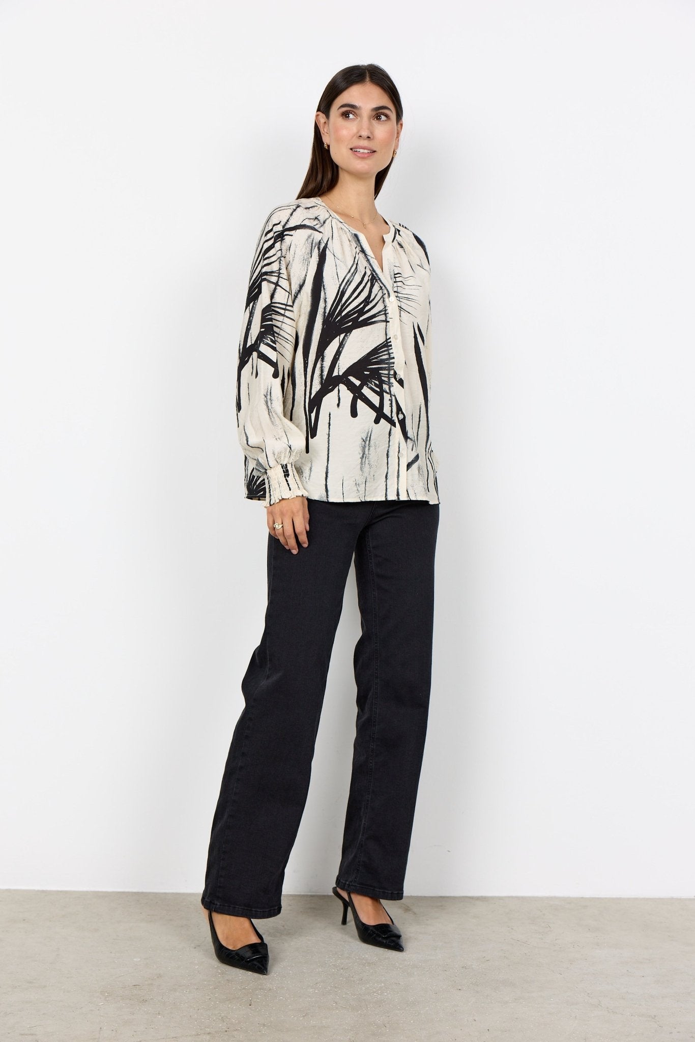 Soya ConceptSoya Concept Gopi 1 BlouseTopsCream - Blue Water Clothing