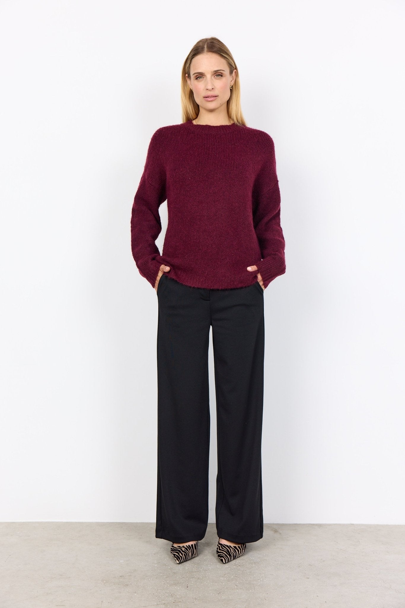 Soya ConceptSoya Concept Gunna 1 Sweater WineTopsWine - Blue Water Clothing
