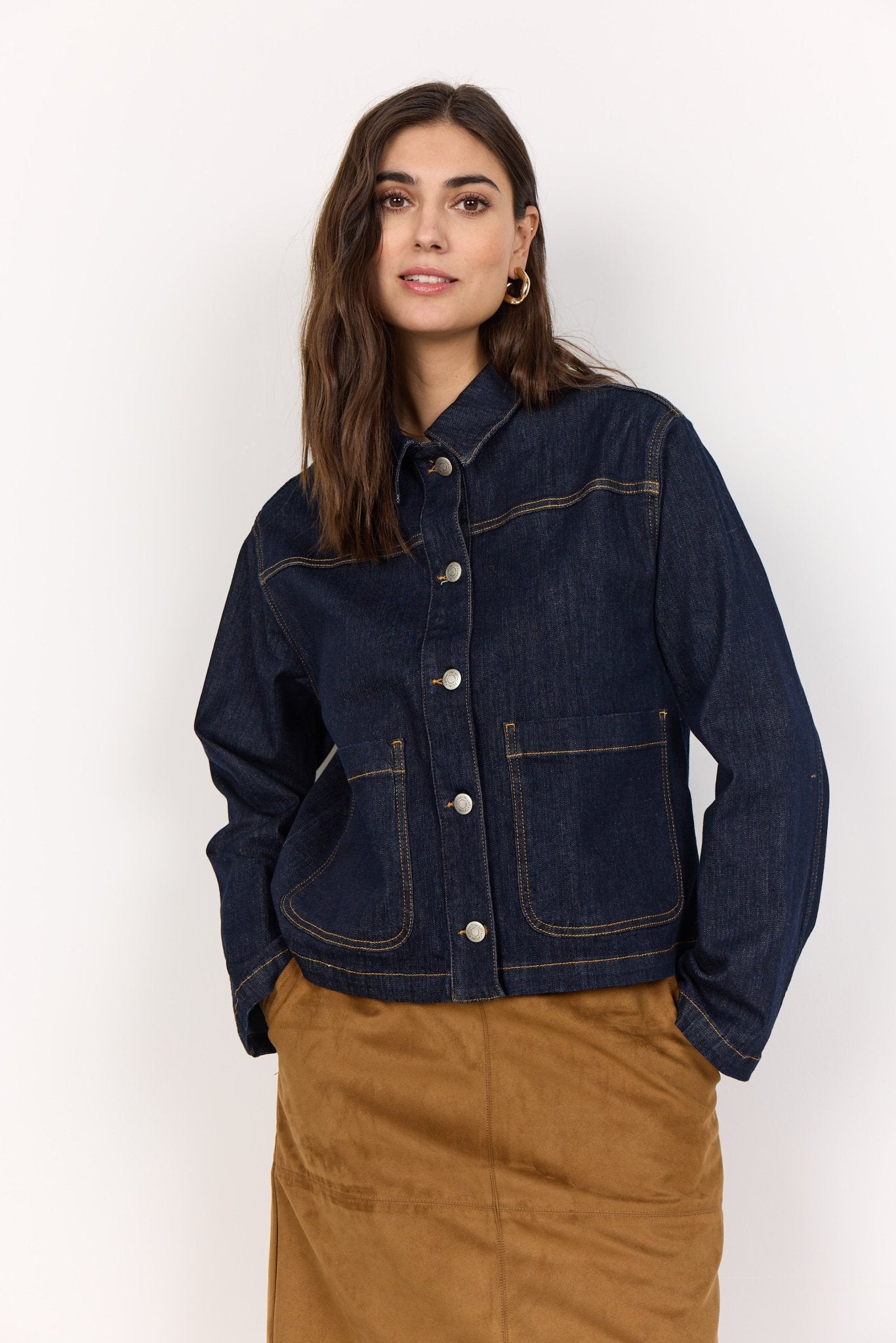 Soya ConceptSoya Concept Kimberly 41 Denim JacketCoats & JacketsDark Denim - Blue Water Clothing