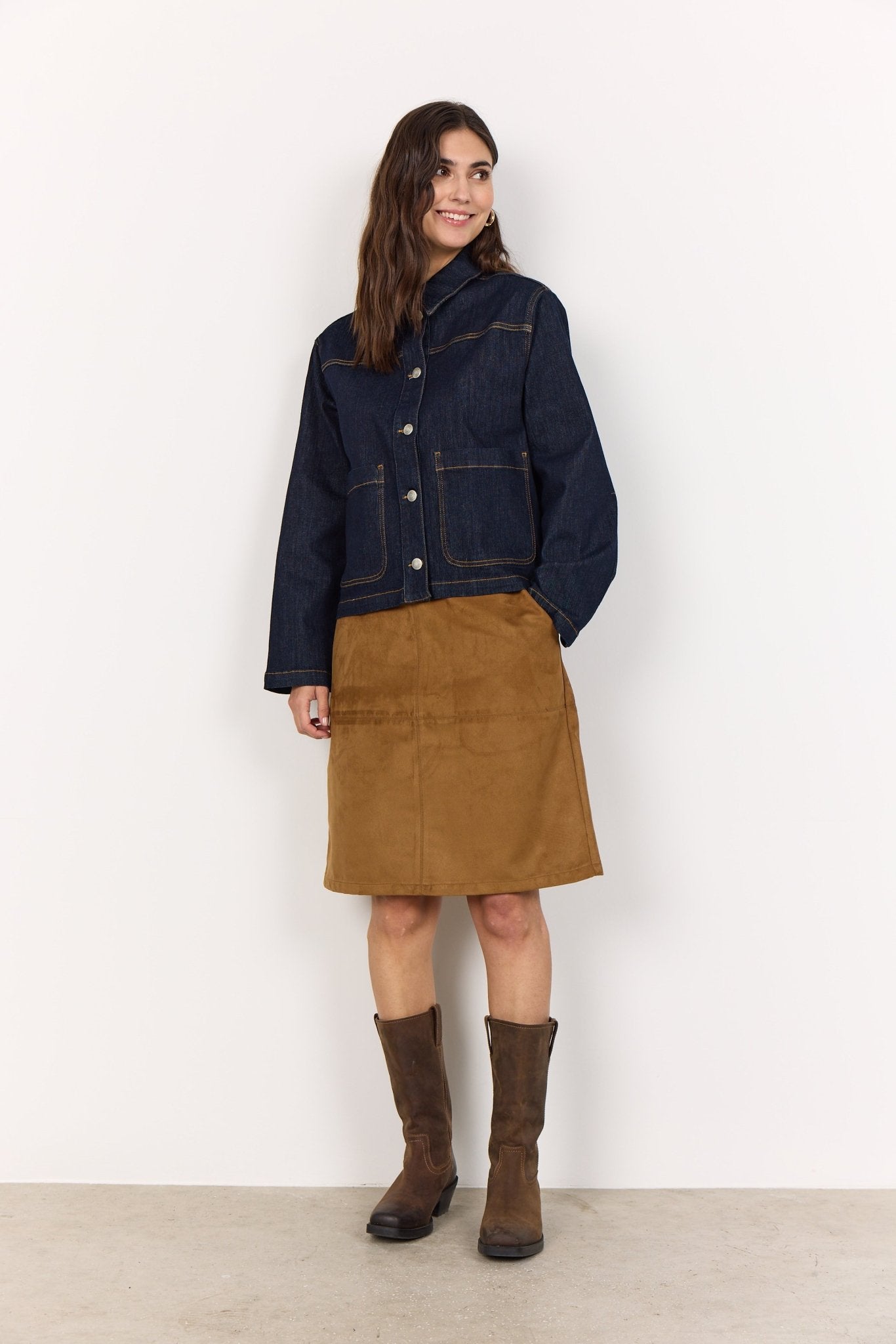Soya ConceptSoya Concept Kimberly 41 Denim JacketCoats & JacketsDark Denim - Blue Water Clothing