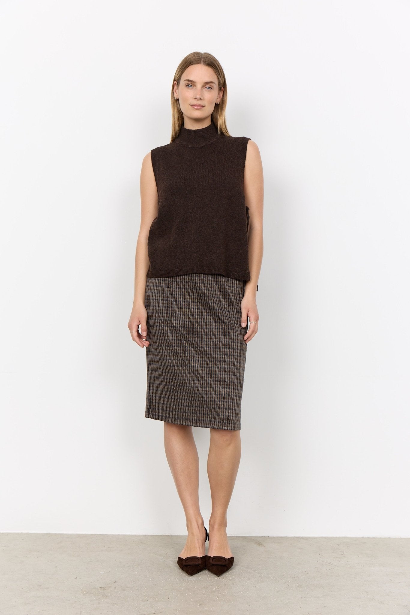 Soya ConceptSoya Concept Orlean 16 WaistcoatTank TopChocolate Plum - Blue Water Clothing