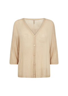 Soya ConceptSoya Concept Rihan 2 Linen CardiganTopsSand - Blue Water Clothing