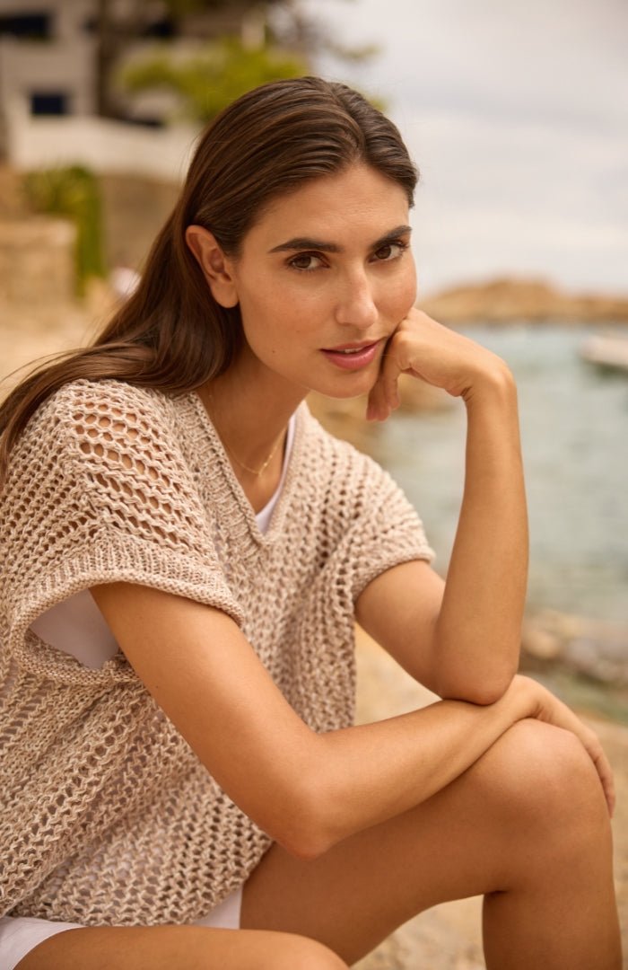 Soya ConceptSoya Concept Rudy 2 Knitted TopTopsEcru - Blue Water Clothing
