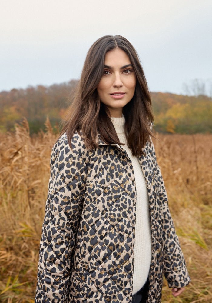 Soya ConceptSoya Concept Sedine 2 Coat Quilted Leopard PrintCoats & JacketsXS - Blue Water Clothing