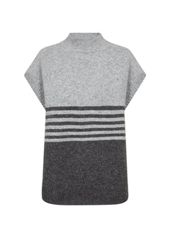 Soya ConceptSoya Concept Selvi 1 Cap Sleeve KnitTopsDark Grey - Blue Water Clothing