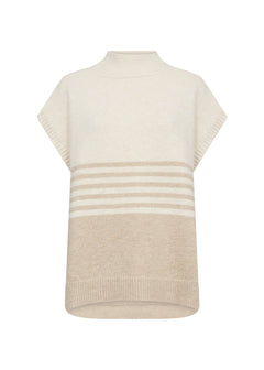 Soya ConceptSoya Concept Selvi 1 Cap Sleeve KnitTopsSand - Blue Water Clothing