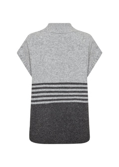 Soya ConceptSoya Concept Selvi 1 Cap Sleeve KnitTopsDark Grey - Blue Water Clothing