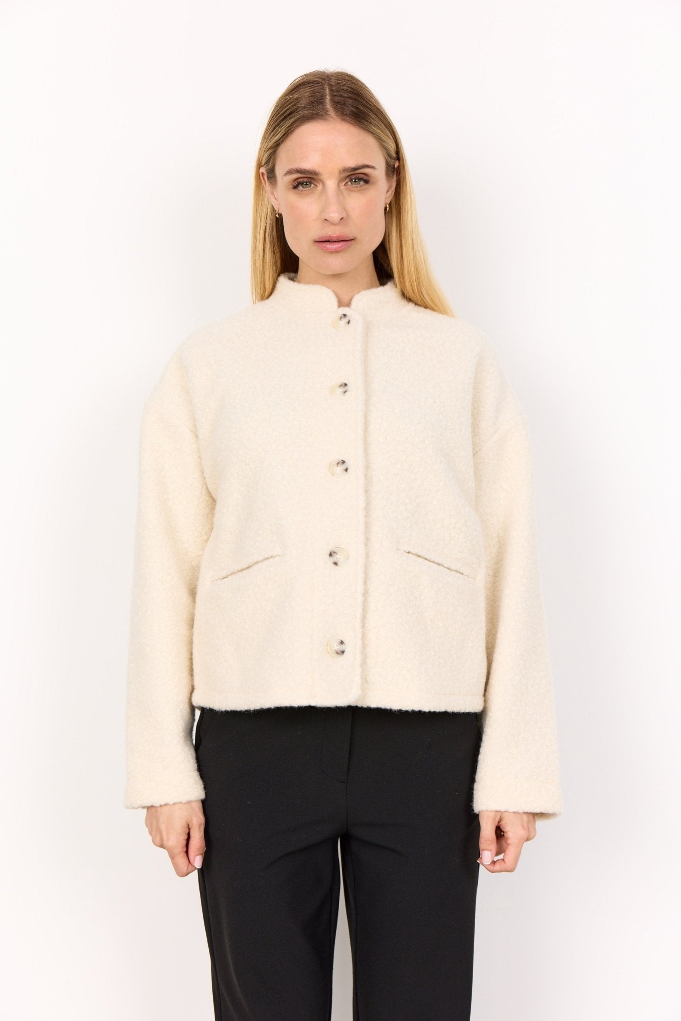 Soya ConceptSoya Concept Shaima 1 Cream JacketCoats & JacketsEcru - Blue Water Clothing