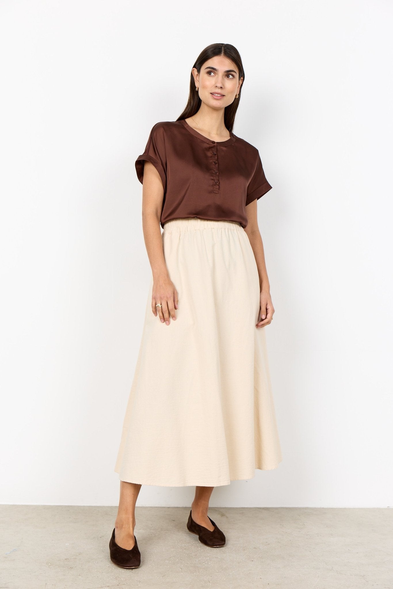 Soya ConceptSoya Concept Thilde 50 Relaxed BlouseTopsChocolate - Blue Water Clothing