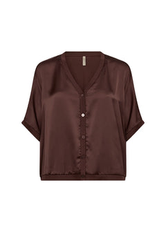 Soya ConceptSoya Concept Thilde 51 Short BlouseTopsCream - Blue Water Clothing