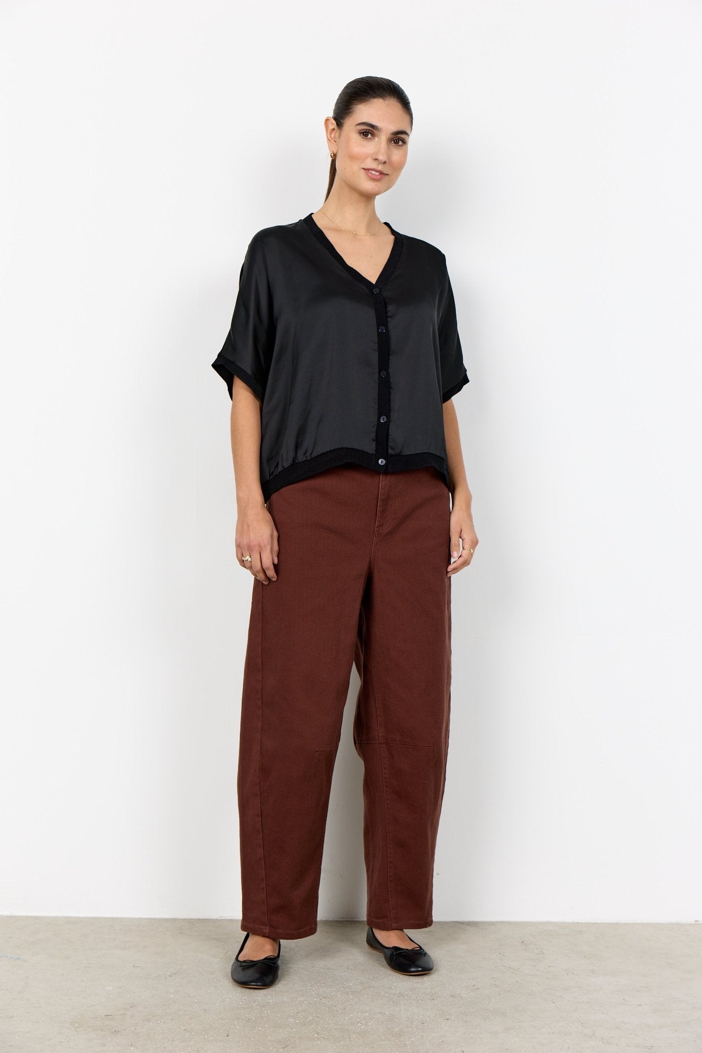 Soya ConceptSoya Concept Thilde 51 Short BlouseTopsNavy - Blue Water Clothing