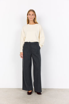 Soya ConceptSoya Concept Vagna 5 Wool Trouser Dark GreyBottomsDark Grey - Blue Water Clothing