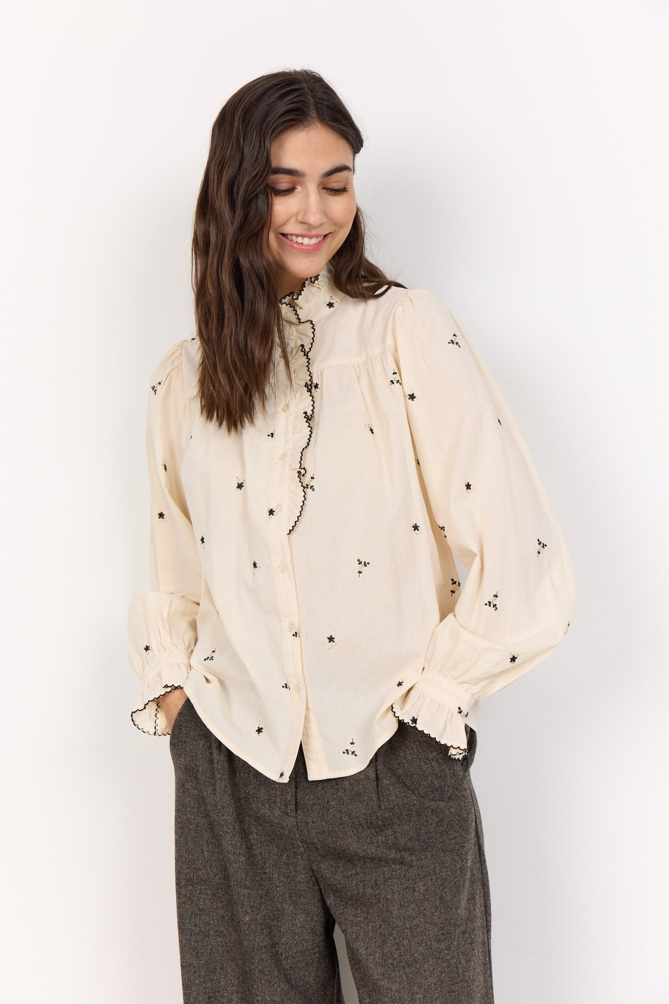 Soya ConceptSoya concept Viben 1 Blouse EcruTopsEcru - Blue Water Clothing