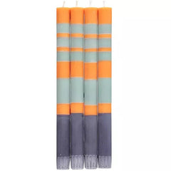 Striped Eco Dinner Candles - Blue Water Clothing