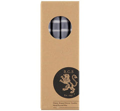Striped Eco Dinner Candles - Blue Water Clothing
