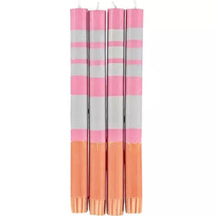Striped Eco Dinner Candles - Blue Water Clothing