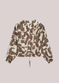 Summum WomanSummum Woman Graphic Print BlouseTopsCoffee - Blue Water Clothing