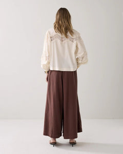 Summum WomanSummum Woman Light Sway Culotte PantBottomsCoffee - Blue Water Clothing