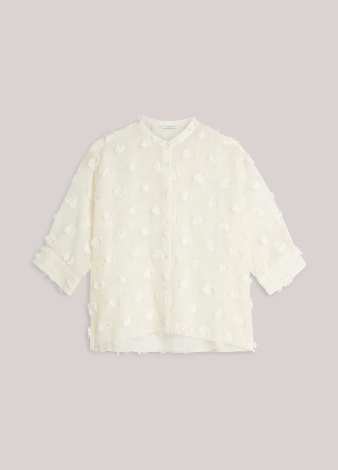 Summum WomanSummum Woman Short Sleeve 3D Blouse IvoryTopsIvory - Blue Water Clothing