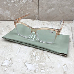 Tempest DesignsTempest Designs Clear Caramel Ombre Semi Cats Eye Reading GlassesAccessories - Blue Water Clothing