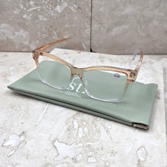 Tempest DesignsTempest Designs Clear Caramel Ombre Semi Cats Eye Reading GlassesAccessories - Blue Water Clothing