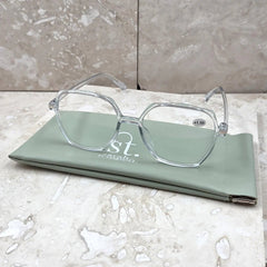 Tempest DesignsTempest Designs Clear Round Slim Frame Reading GlassesAccessoriesClear - Blue Water Clothing