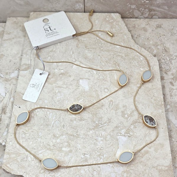 Tempest DesignsTempest Designs Long Luxe Resin NecklaceClothing - Blue Water Clothing