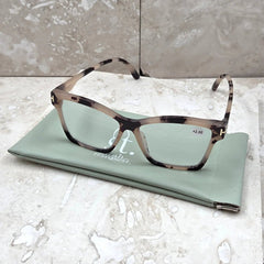 Tempest DesignsTempest Designs Nude Tortoiseshell Semi Cats Eye Reading GlassesAccessories - Blue Water Clothing