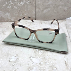 Tempest DesignsTempest Designs Nude Tortoiseshell Semi Cats Eye Reading GlassesAccessories - Blue Water Clothing