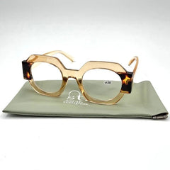 Tempest DesignsTempest Designs Thick frame angular glassesAccessoriesClear/Caramel - Blue Water Clothing