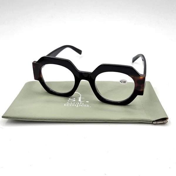 Tempest DesignsTempest Designs Thick frame angular glassesAccessoriesBlack/Tortoiseshell - Blue Water Clothing