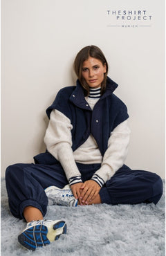 The Shirt Project Fleece Top 51911Dark Blue - Blue Water Clothing