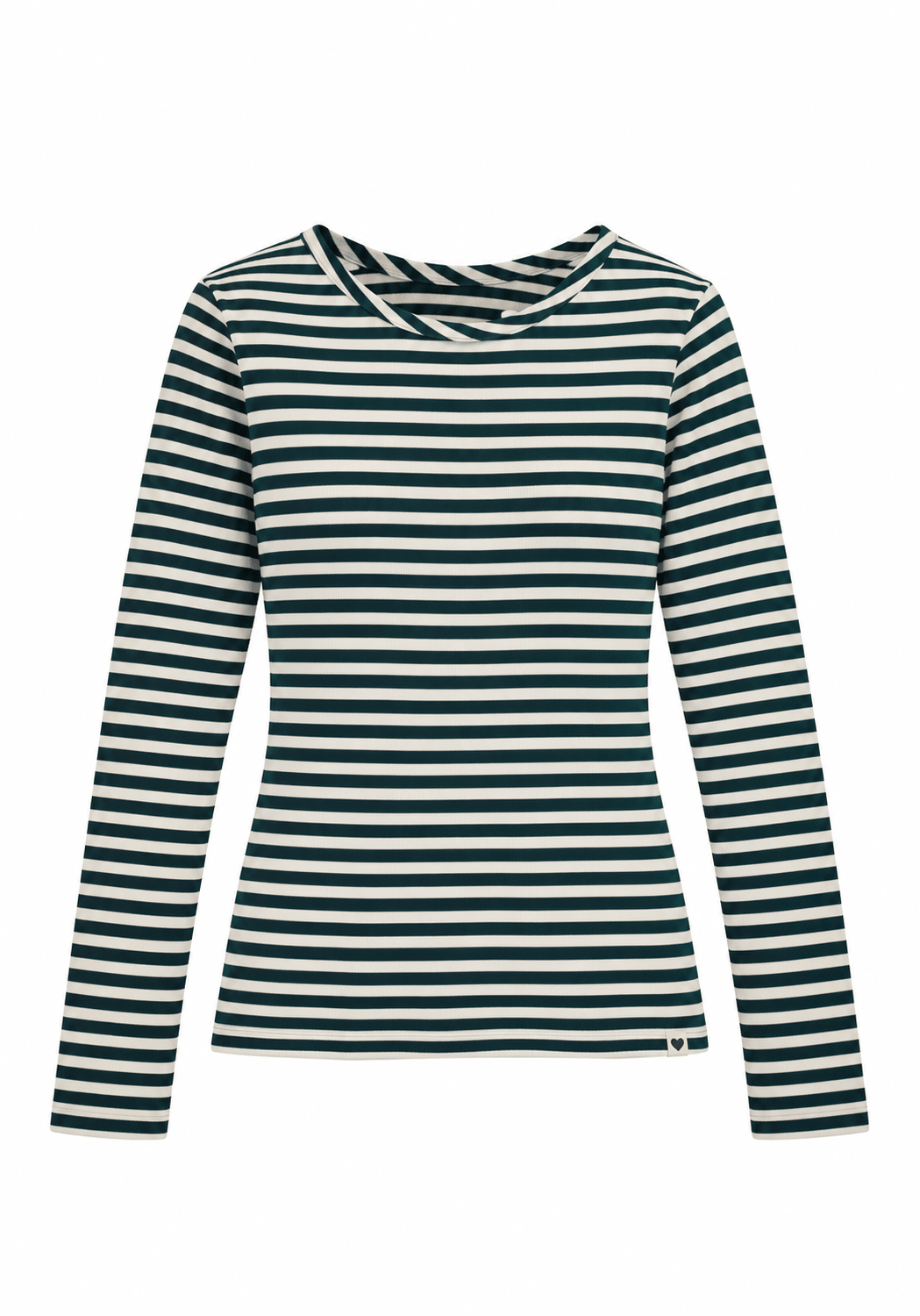 The Shirt Project Striped Long Sleeve Top 51931Ecru/Dark Blue - Blue Water Clothing
