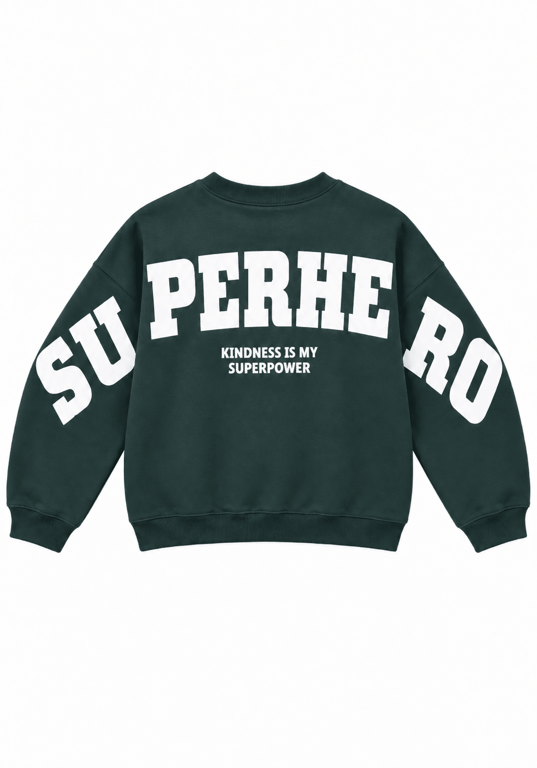 The Shirt Project Sweatshirt 51899Pine Green - Blue Water Clothing