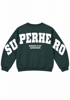 The Shirt Project Sweatshirt 51899Pine Green - Blue Water Clothing